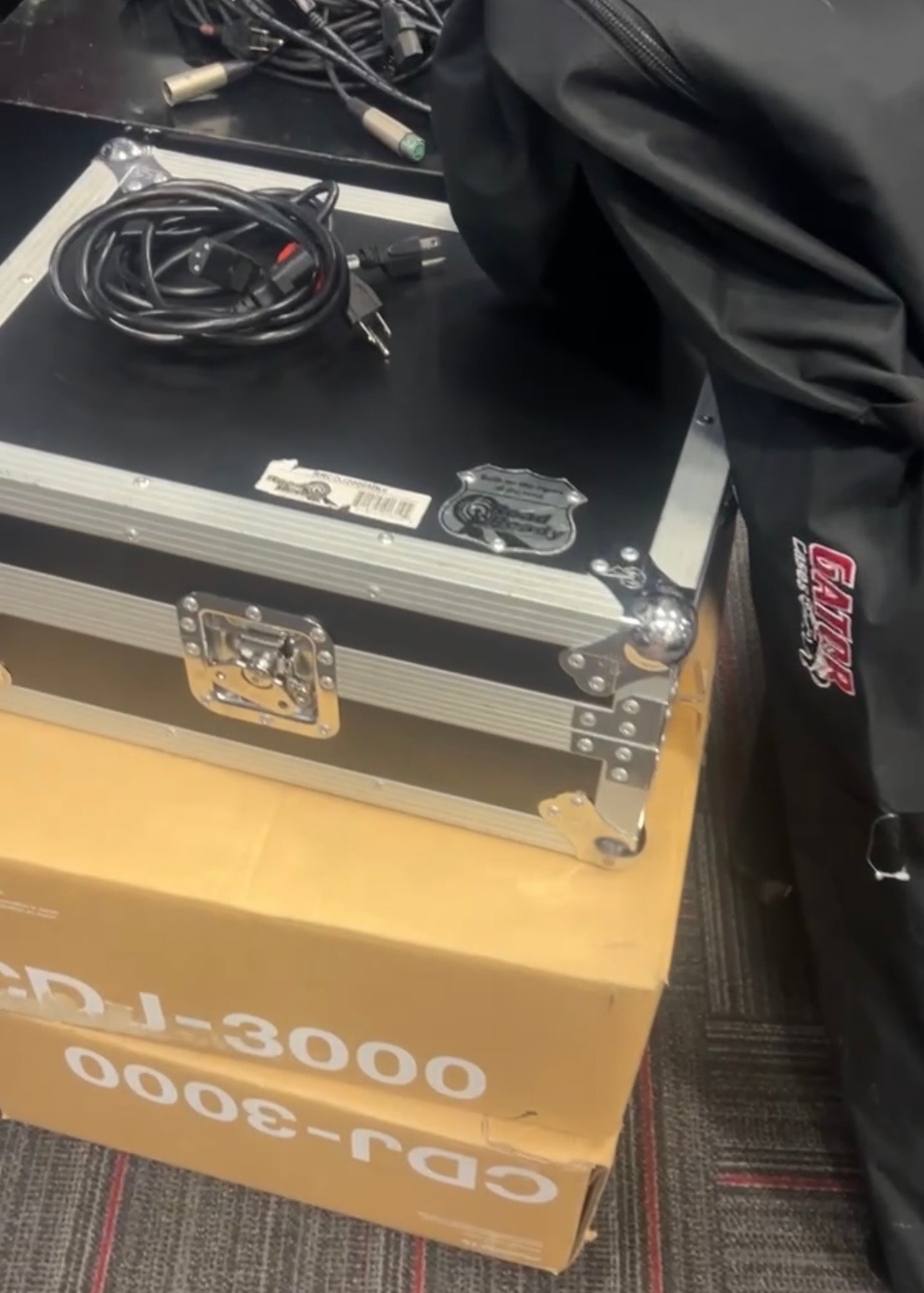 Production equipment and flight case at the second True and Live Series event